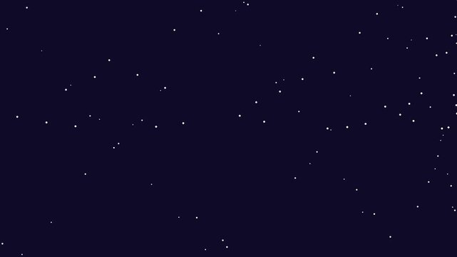 Rocket Launch Animation with 2025 Text Flying Through Starry Space