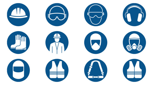 mandatory safety signs for personal protective equipment in industrial and construction environments