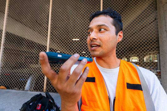 construction worker in city