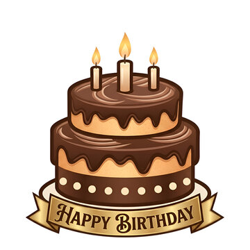 Birthday Cake icon and text
