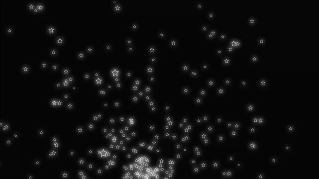 Falling white question marks moving across black background, glowing confused effect, mysterious symbol animation, motion graphics pattern, floating particles, dynamic 4k video.
