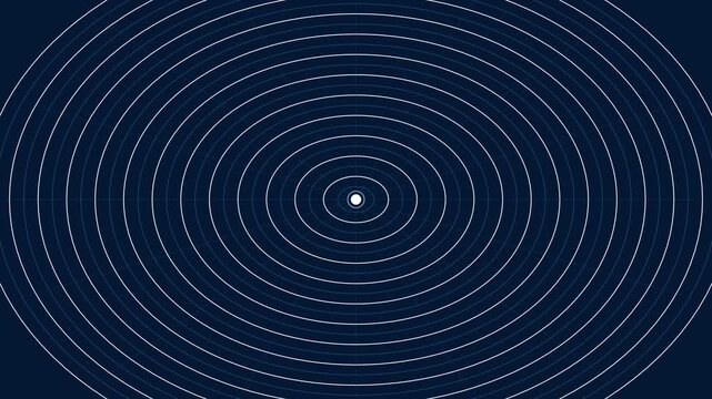 Minimalist blue abstract concentric wave pattern background seamless lines