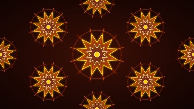 Elegant golden mandala seamless repeating pattern for ethnic luxury background design