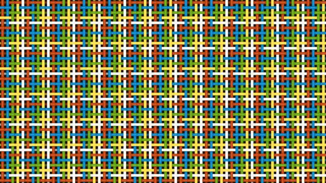 Colorful repeating geometric plaid tartan seamless background texture design