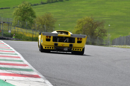 Scarperia, 5 April 2024: Lola T70 Mk 3B year 1968 in action during Mugello Classic 2024 at Mugello Circuit in Italy.