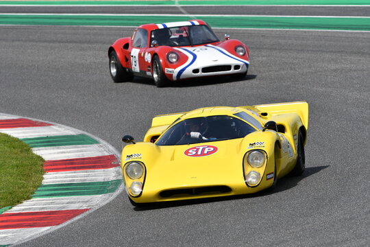 Scarperia, 5 April 2024: Lola T70 Mk 3B year 1968 in action during Mugello Classic 2024 at Mugello Circuit in Italy.