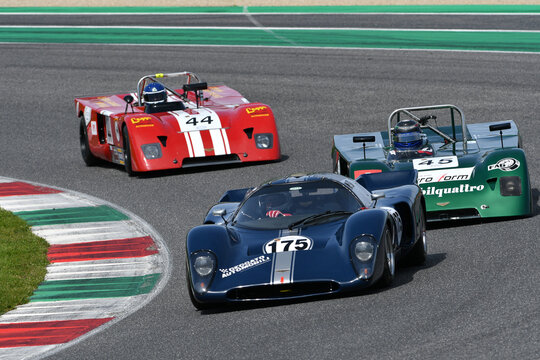 Scarperia, 5 April 2024: Chevron B16 year 1970 in action during Mugello Classic 2024 at Mugello Circuit in Italy.