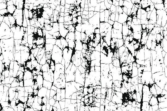 cracked texture pattern with lines and dry earth effect background illustration.  vintage retro style cracked texture on transparent background vector