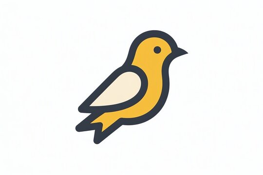 yellow bird vector