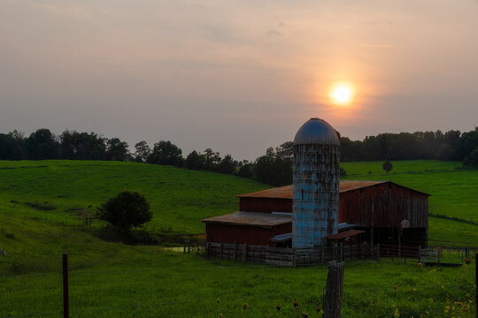 Agricultural lands near Gray, Tennessee, United States
