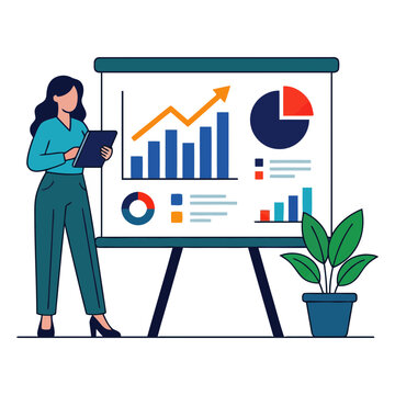 Businessman Presenting Financial Growth Chart