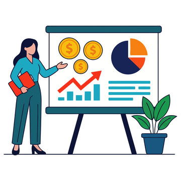 Businessman Presenting Financial Performance Graph