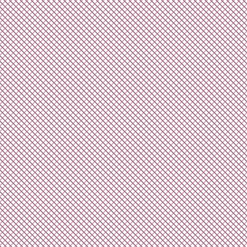 A fine grid pattern featuring thin dark maroon lines intersecting diagonally on a soft pink surface