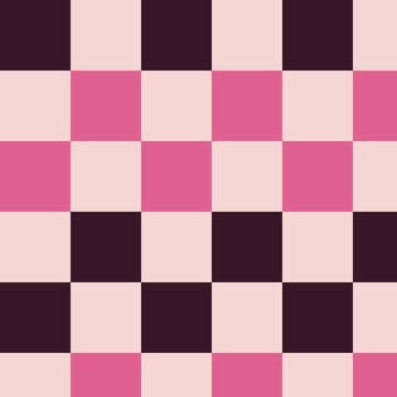 A seamless geometric pattern featuring a repeating grid of alternating dark purple, pink, and... des