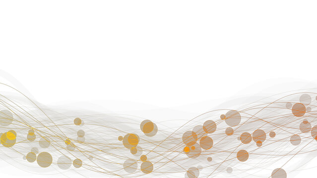 Vibrant Glowing Orange & Yellow Network Connections - Abstract Digital Energy Art