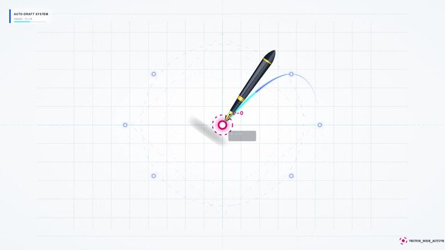 Digital Vector Drawing Interface Concept