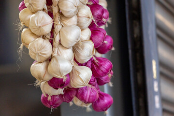 Obraz premium Fresh Garlic at Dihua Street Market