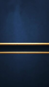 Animated Gold Lines Moving Across a Dark Blue Background with Subtle Cloud Texture. Dynamic Motion Graphics for Presentations and Digital Displays.