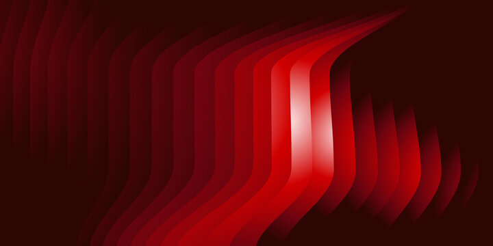 Abstract red wavy lines background