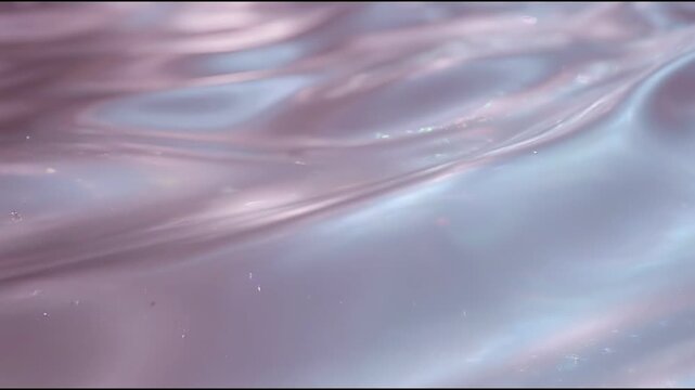 Undulating fluid background in mauve and blue tones, atmospheric dust bringing tranquility energy to advertising design work
