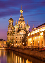 Fototapeta premium Church of the Resurrection of Christ (Savior on Spilled Blood), St Petersburg, Russia