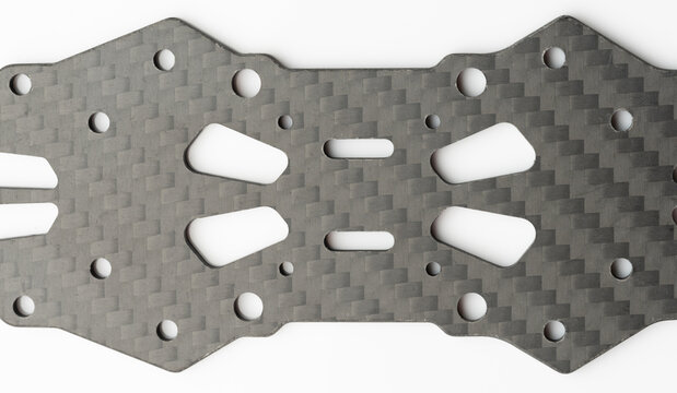 Carbon fiber chassis used in remote control car racing