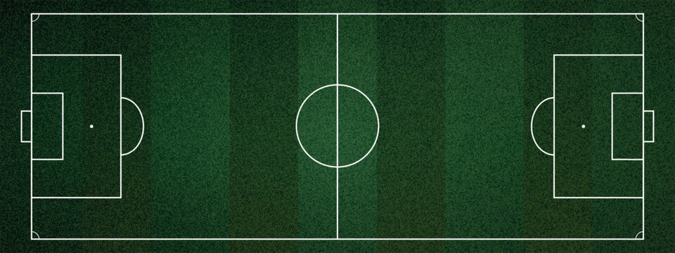 Soccer field football with pitch view grass and top background stadium. Vector sport synthetic with cup baseball turf and green texture summer. View mat soccer with pitch carpet abstract.