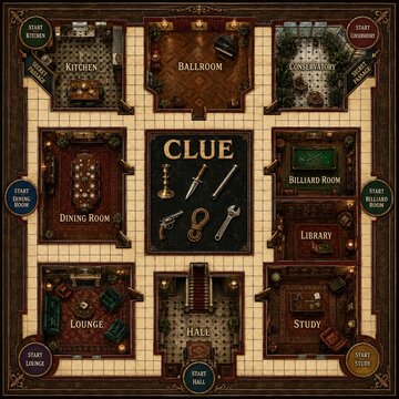 clue game board