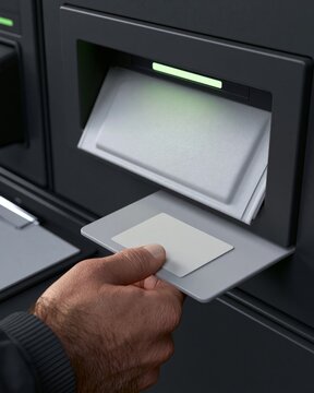 Hand Using RFID Card Sleeve on Fleet Charging Station Reader