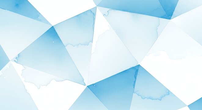 Abstract Blue and White Geometric Pattern Background.
