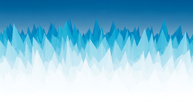 Abstract Blue and White Geometric Spikes Background.