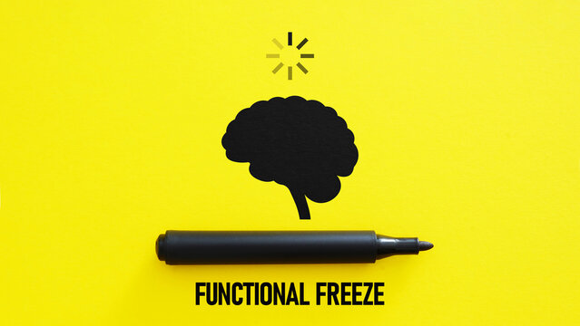 Functional Freeze in Psychology, Hidden Stress Response Where a Person Appears Productive While Feeling Emotionally Numb, Overwhelmed, Detached and Unable to Move Forward