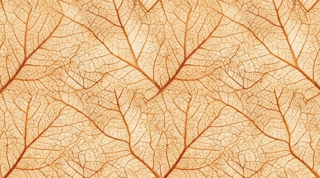 Seamless pattern background featuring intricate brown tree branches on a textured light beige paper surface