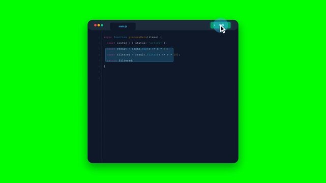 Code editor integrated development environment execution with live terminal log