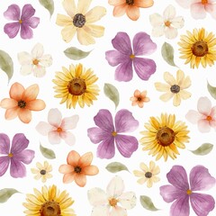 Fototapeta premium seamless floral pattern