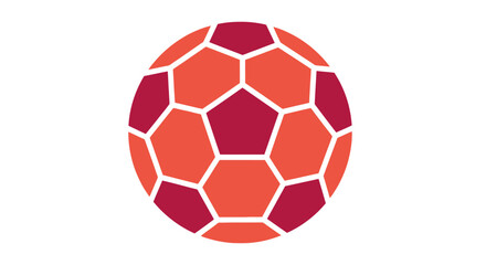 Naklejka premium Colorful Soccer Ball Graphic Design.