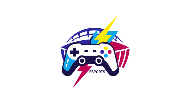 Esports gaming controller logo symbol.