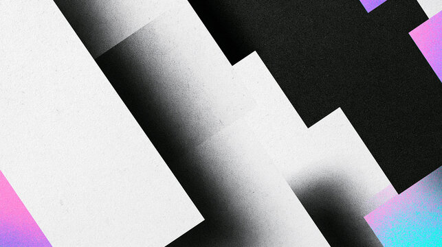 Abstract Geometric Background with Grainy Texture and Minimalist Shapes