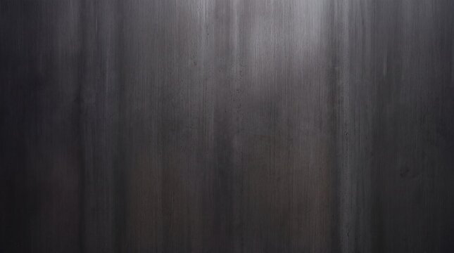 Dark Brushed Metal Texture Background with Subtle Light
