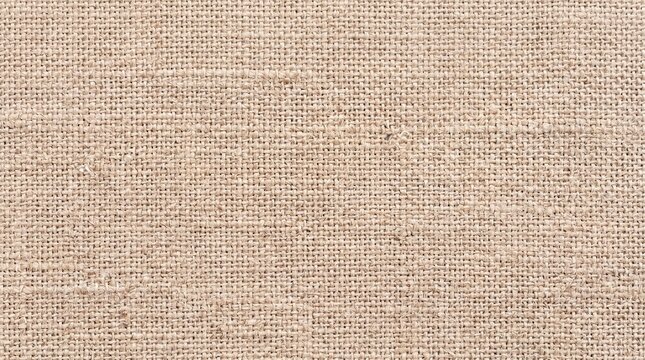 Natural Beige Burlap Fabric Texture Background