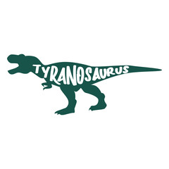 Tyranosaurus silhouette side © Vexels