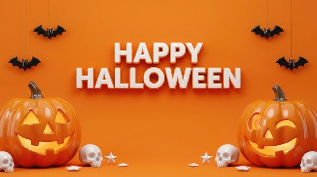 Happy halloween pixel art celebration