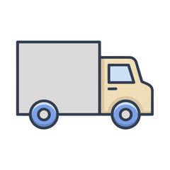 Fototapeta premium Box truck icon