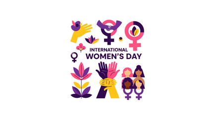 Fototapeta premium International Womens Day Celebration Symbol.