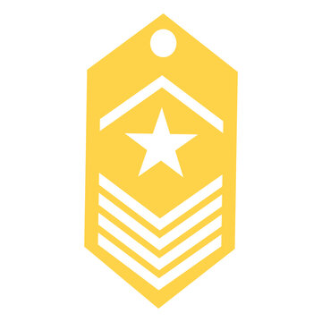 Army rank silhouette