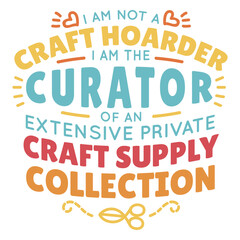 Fototapeta premium Craft hoarder lettering