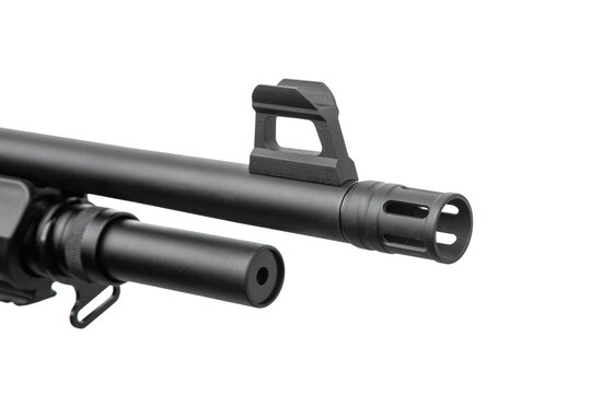 Tactical shotgun muzzle with flash hider