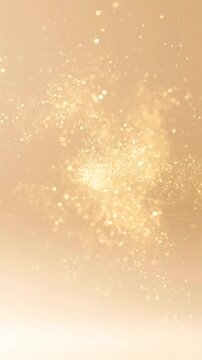 Golden Sparkles Animation with Expanding Light Bursts. Elegant Shimmering Particles Create a Magical, Flowing Effect.