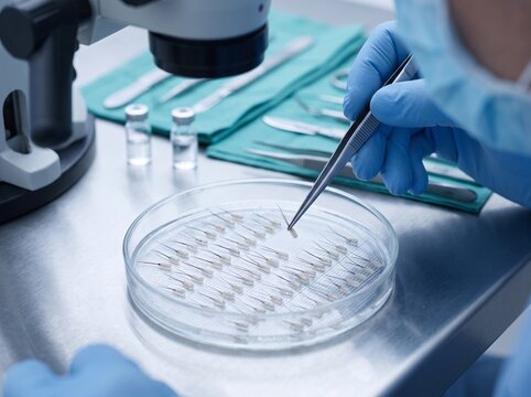 Hair Follicle Extraction and Analysis for Hair Transplant Research