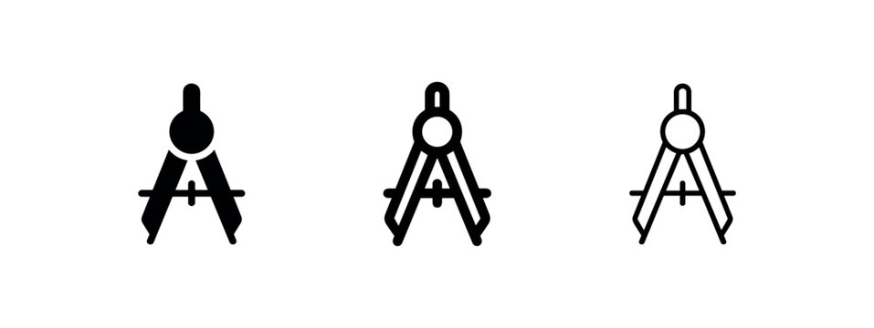 Drafting compass tool icons.